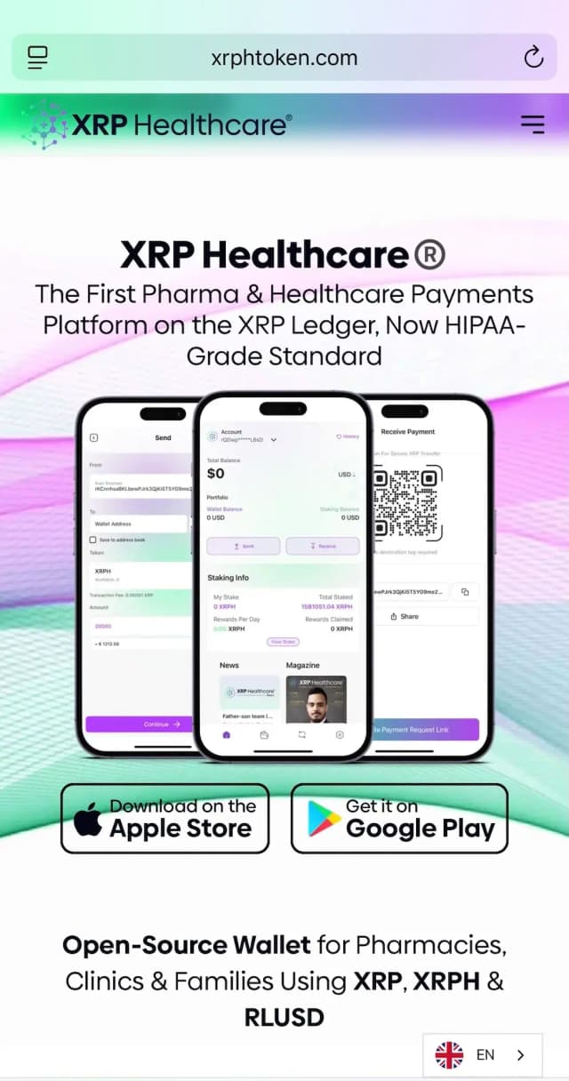 XRP Healthcare’s Open-Source XRPH Wallet Powers Next-Gen Digital Pharmacy Payments